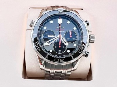 Omega Seamaster Diver Co-Axial Chronograph, Schweizer Automatikuhr Full Set  TOP