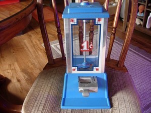 DEAN CO 1 Cent Peanut - Gum - M & M Vintage Mech Slide Vendor w/Screw off Top!