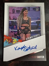 2022 Panini WWE NXT Signatures #NSKDC Kayden Carter Autograph Card