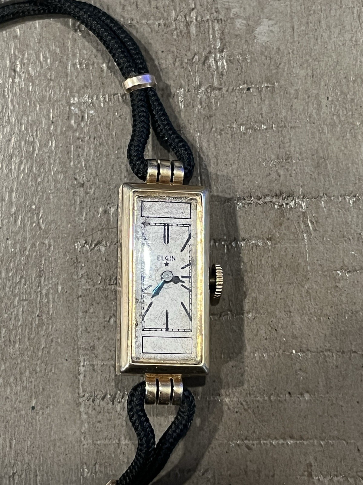 Elgin Rectangular Gold Filled Mechanical Women's … - image 1