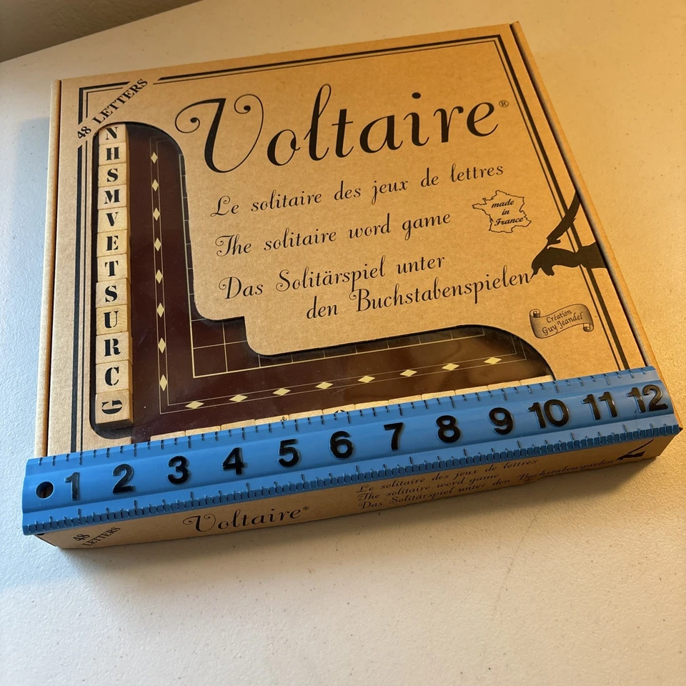 VOLTAIRE SOLITAIRE WORD GAME- Used - 100% Complete See Pics - Image 2 of 4