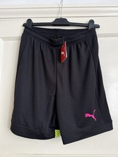 NEW Puma EvoTRG Black Yellow Pink Shorts Men’s Small