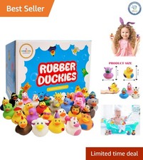 Fun  Safe 50-Count Rubber Ducks - Ideal for Birthday Gifts  Classroom Rewards