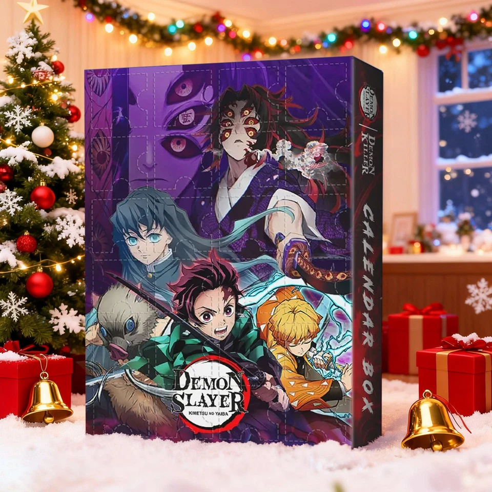 2025 Demon-Slayer Advent Calendar With 24Days Surprise Collectible Xmas Gift Box - Image 4 of 4