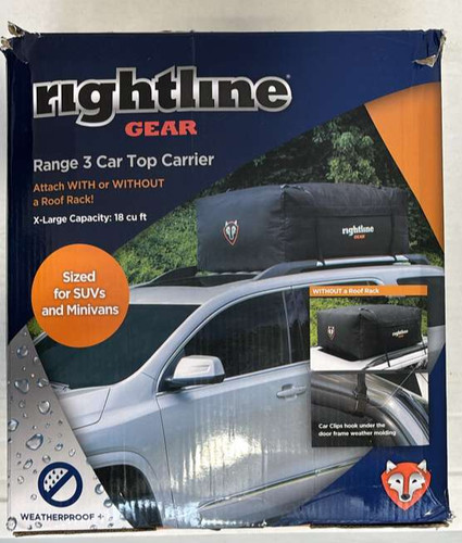 Rightline Gear Range 3 Weatherproof Rooftop Cargo Carrier - 100R30