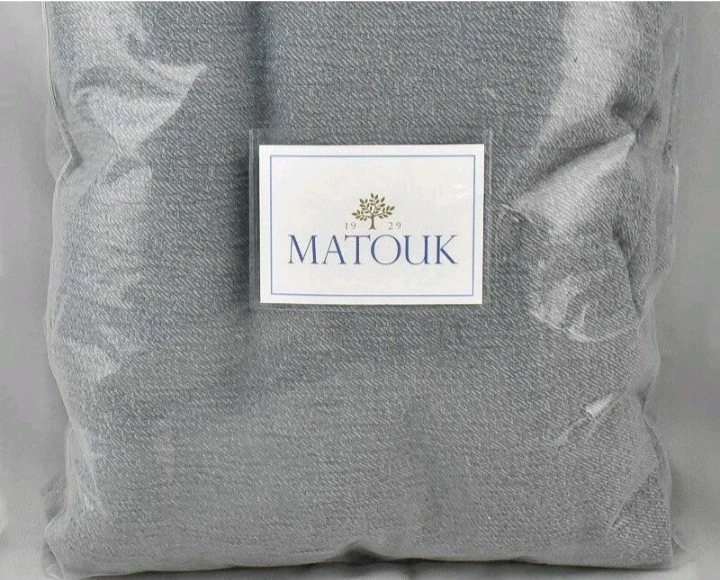 Matouk "Pacific" TWIN Coverlet, 100% Egyptian Cotton, Pool, NWT - Image 4 of 4