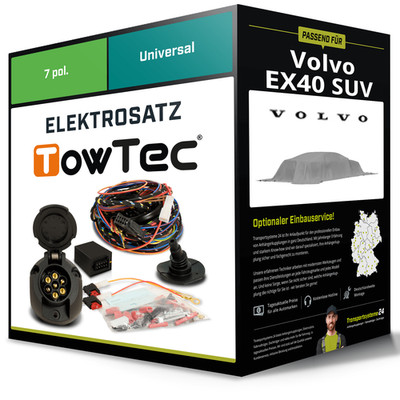Elektrosatz 7-pol universell für VOLVO EX40 SUV 04.2024-jetzt NEU