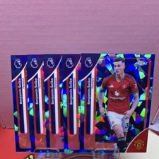 Benjamin Šeško Topps Chrome Manchester United Premier League Card Lot (5 Cards)