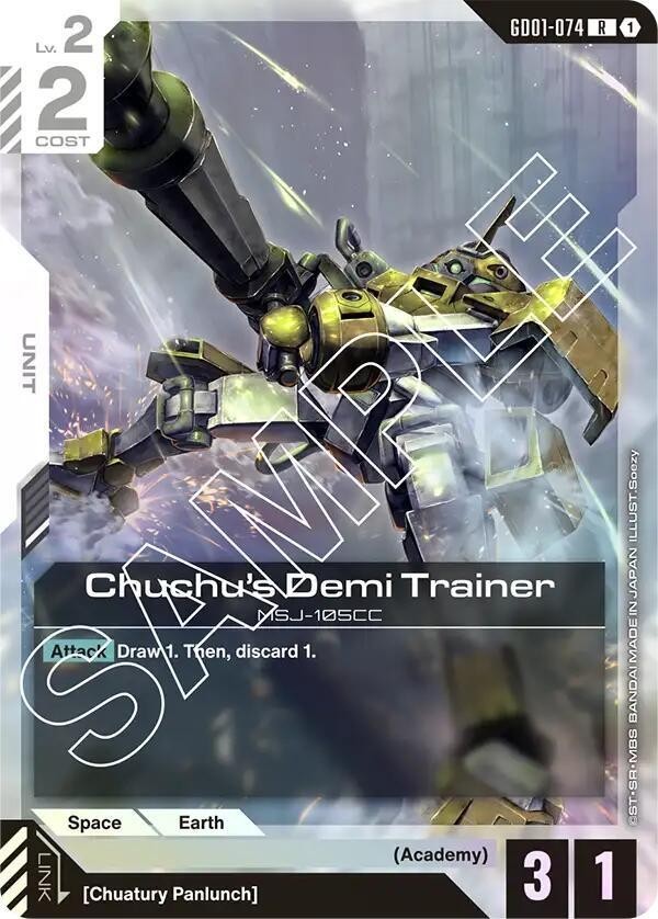 chuchu★ Chuchu's Demi Trainer Foil - GD01-074 NM - Gundam TCG Card Game | eBay