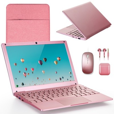 10 Inch Ultra Slim Mini Laptop Win 11 8GB RAM 128GB SSD Celeron WiFi PC