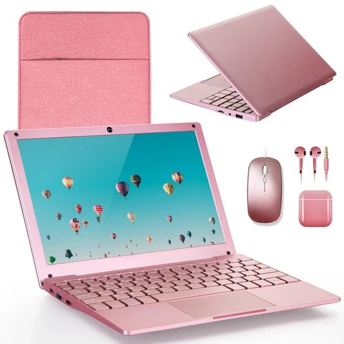 10 Inch Ultra Slim Mini Laptop Win 11 8GB RAM 128GB SSD Celeron WiFi PC