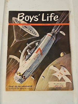  March 1964 Vintage BOYS LIFE Magazine - Sci-fi Spaceship Rocket Mickey Mantle