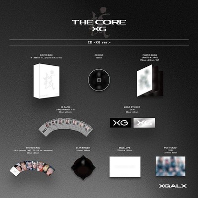 XG THE CORE-核 1st Full Album XG Ver/CD+Photo Book+3Sticker+3Card+