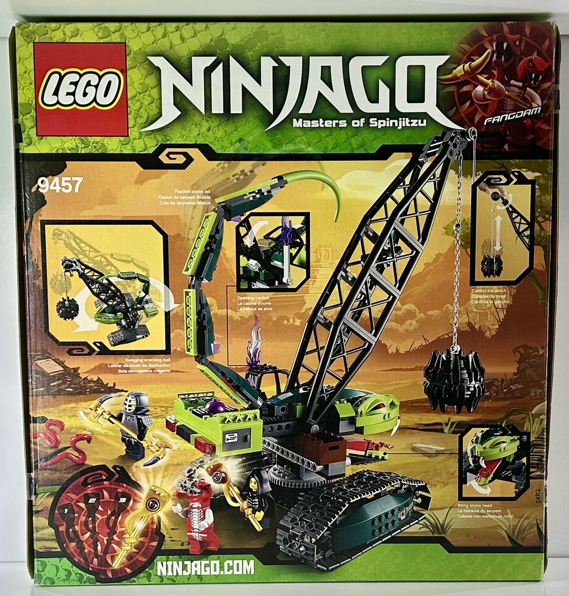 LEGO NINJAGO: Fangpyre Wrecking Ball (9457) for sale online | eBay