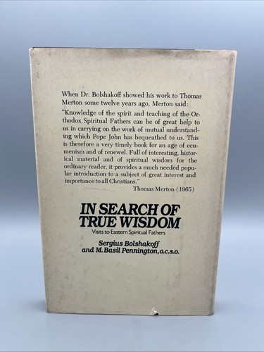 In Search of True Wisdom by Sergius Bolshakoff HC First Edition  Very Good 1979 - Picture 3 of 10