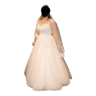 Brautkleid / Hochzeitskleid Gr42! Weiss ! Mit Perlen usw.!