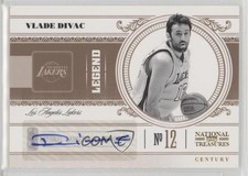 2010-11 Playoff National Treasures Legend Signatures 33/99 Vlade Divac Auto 14eu