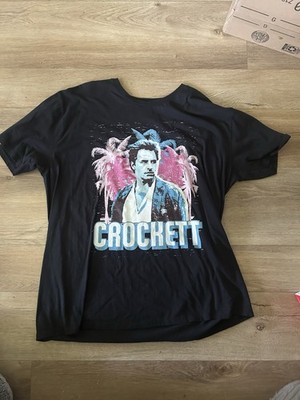 Vintage 1980s Crockett Miami Vice Tee Short Universal 100% Cotton 2XL Good Used