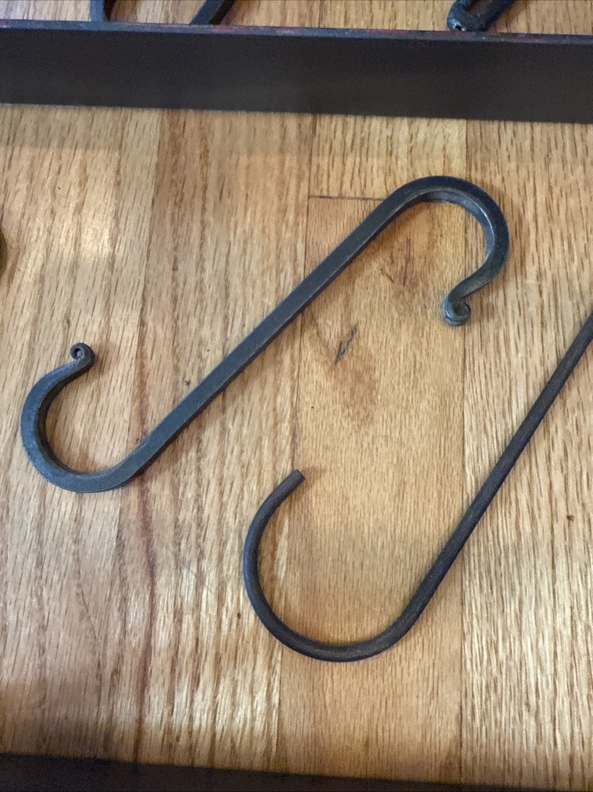 Eclume Pot Rack Rectangle Ceiling Pot Rack with Hooks Steel 30” x 18”