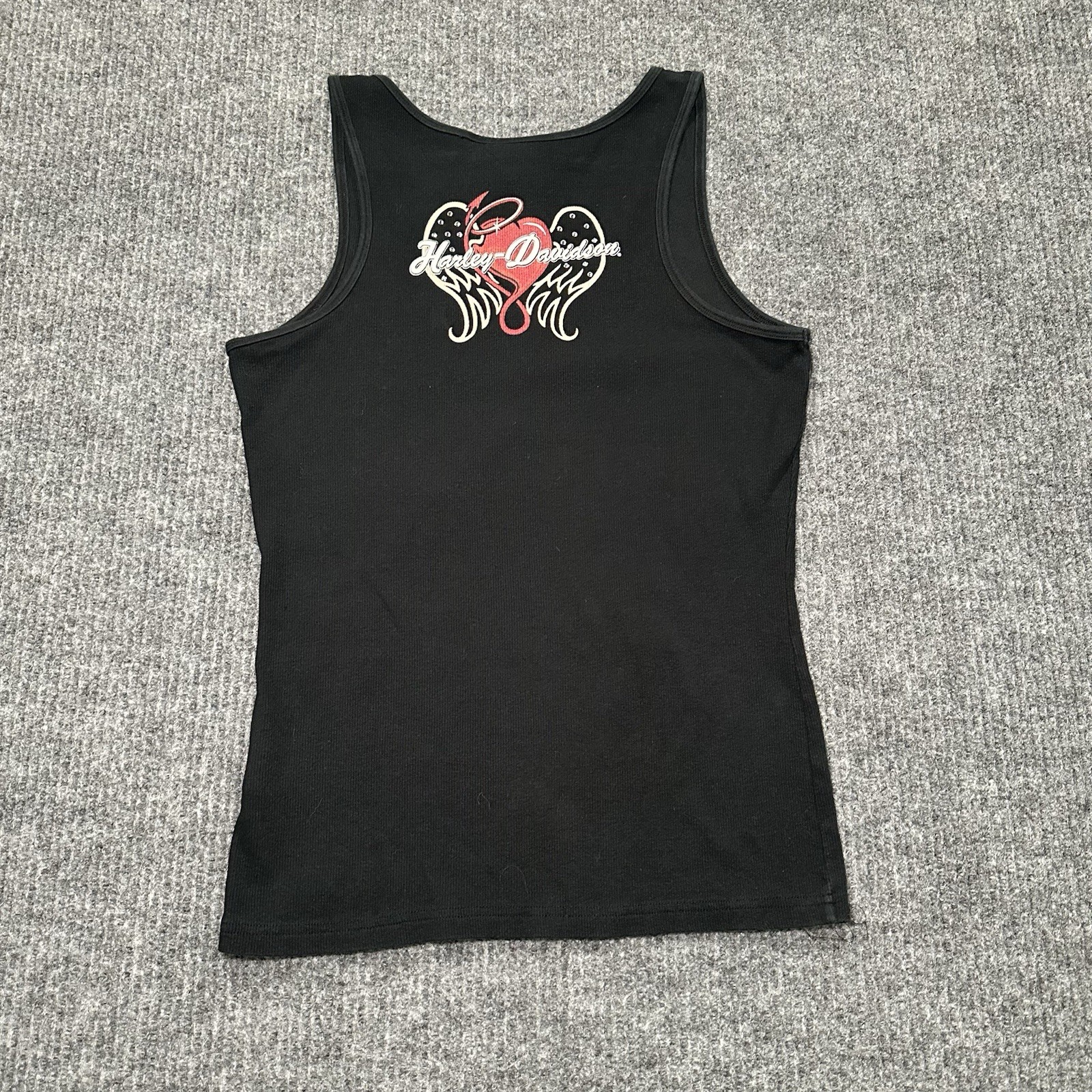 Y2K Harley Davidson Motorcycles Angel Wings Tank … - image 3