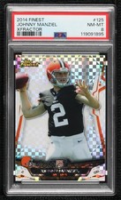 2014 Topps Finest X-Fractor Johnny Manziel #125 PSA 8 1by
