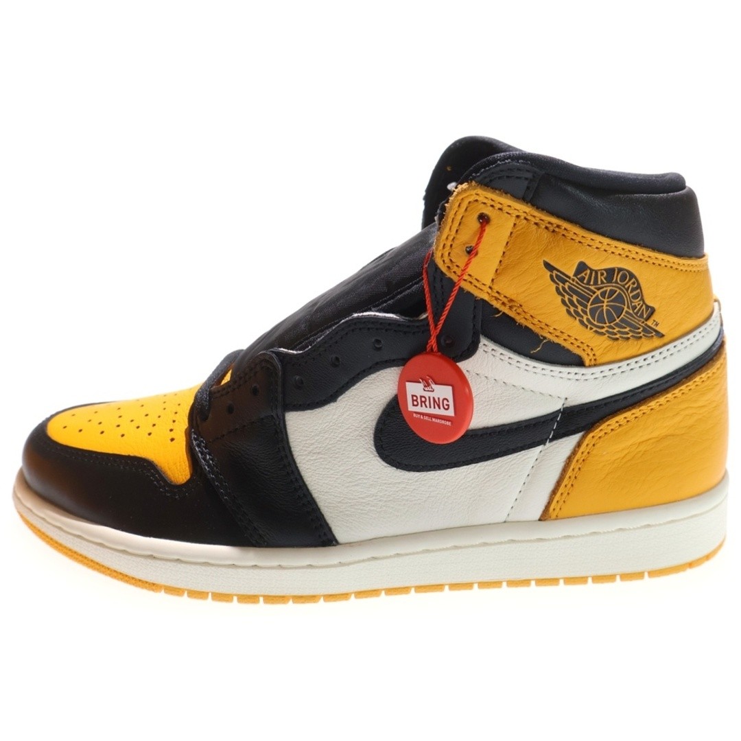 NIKE AIR JORDAN 1 RETRO HIGH OG TAXI 555088-711 CUT SNEAKERS SHOES YELLOW Used d