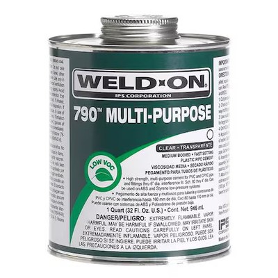 Weld-On 13989 Multi-Purpose Clear Medium Bodied Pint