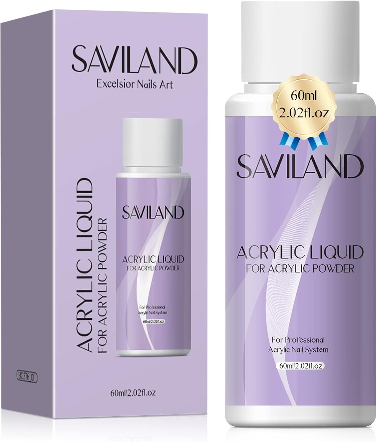 Saviland MMA Free Acrylic Liquid 60ml Low Odour Non-Yellowing Monomer for Nail