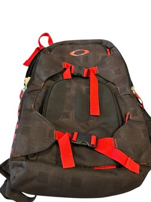 Vintage Oakley Backpack Black Prism Red Hiking school Outdoors