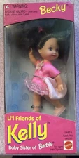 Vintage Mattel 1995 Li’l Friends Of Kelly "Becky" Barbie Doll