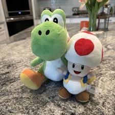 2010 And 2013 Nintendo Super Mario Mushroom Toad And Yoshi Plush #03