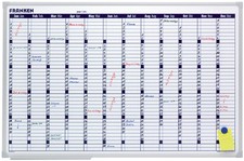 FRANKEN X tra!Line Planungstafel Jahreskalender 900 x 600 mm