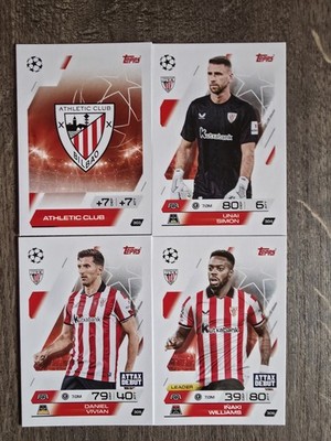 Match Attax Champions League 25/26 Team Athletic Club ( Alle 4 )