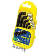 Surtek ALLFT9 Brazo Largo Torx - Juego de llaves 9 piezas