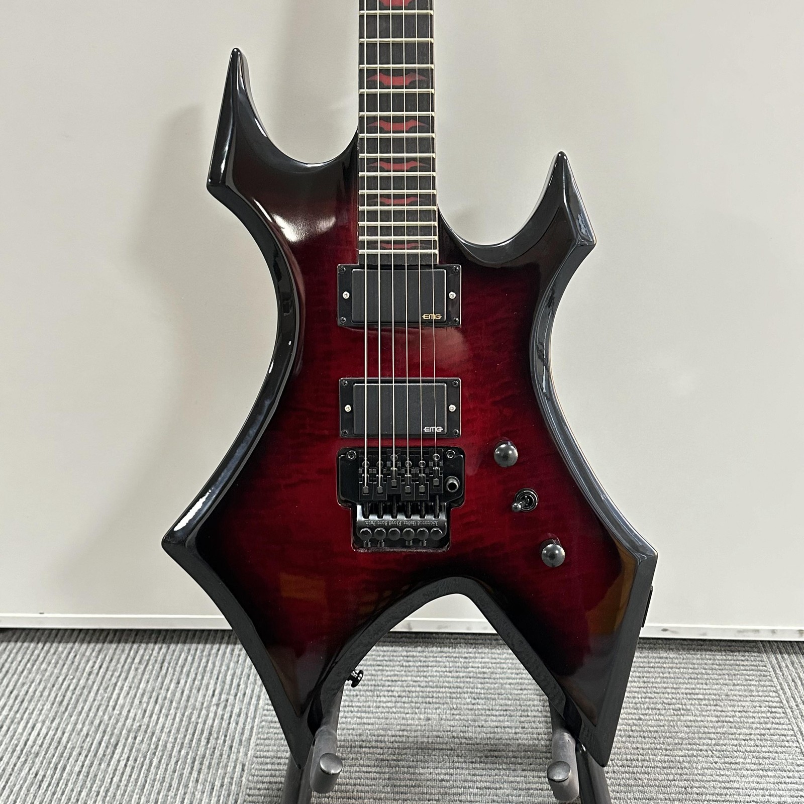 Custom BC Warlock Black Cherry Burst Electric Guitar Floyd Rose Tremolo Ship US
