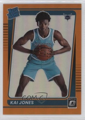 2021 Panini Donruss Optic Rated Orange Prizm /199 Kai Jones #182 Rookie RC 09br