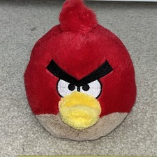Angry Birds 5  Red Soft Plush Toy Rovio Commonwealth Toys 2010 PlsCDesc