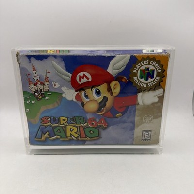 Super Mario 64 Nintendo 64 N64 1996 CIB w/Acrylic Hard Case Authentic Working