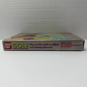 Nintendo NES Bandai Golf Game Box Instruction Manual Booklet Tested Complete CIB