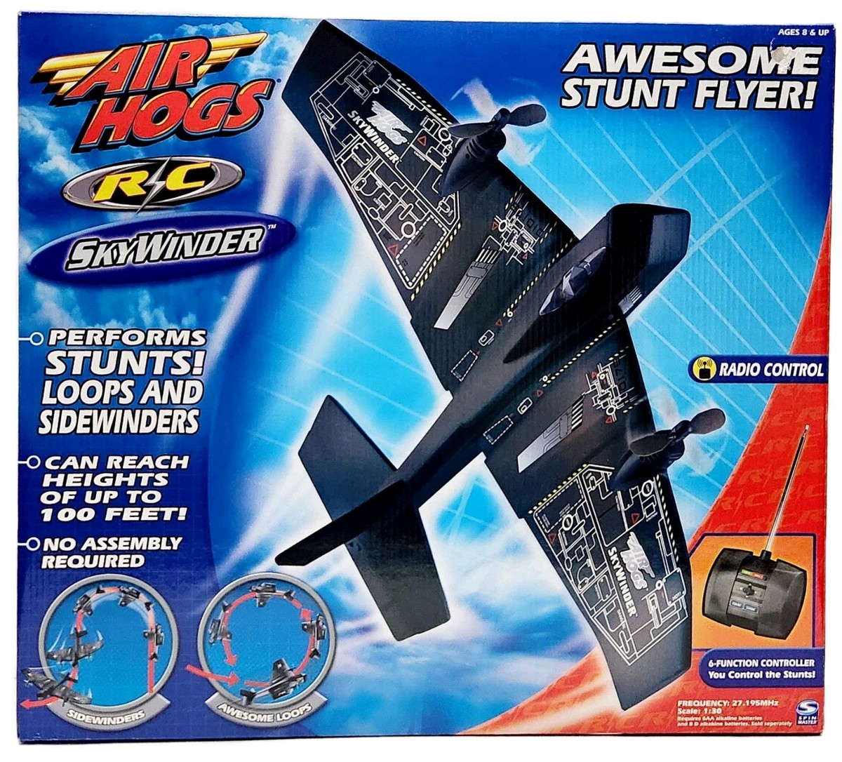 Air Hogs Radio Control R/C Sky Winder Heights Up To 100 Feet