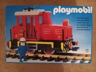 Playmobil Red Locomotive 4050 with Technician and Tools Vintage Box ********