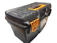 Black Toolbox Heavy Duty Storage Case Portable Tool Box Organizer Lockable