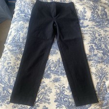 Talbots size 6 Chatham Ankle black pants stretch side zipper EUC