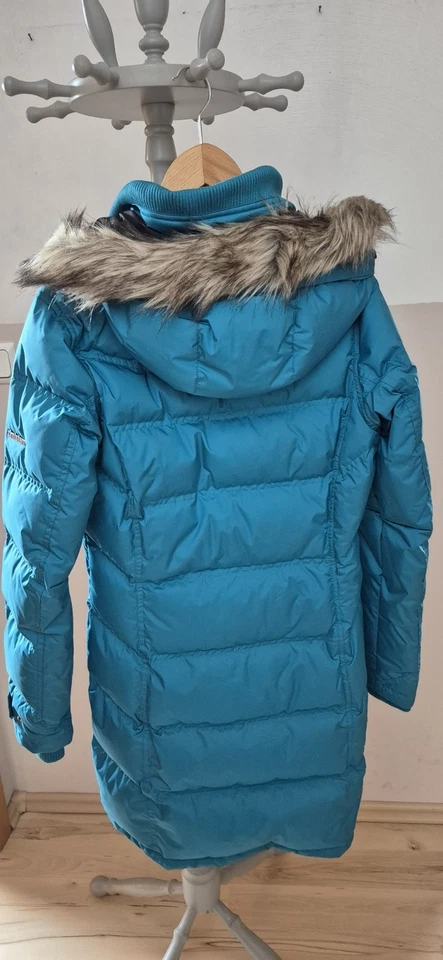 Zimtstern Wintermantel Daunenmantel, Petrol  Gr. S, Neu Mit Etikett - Bild 2 von 4