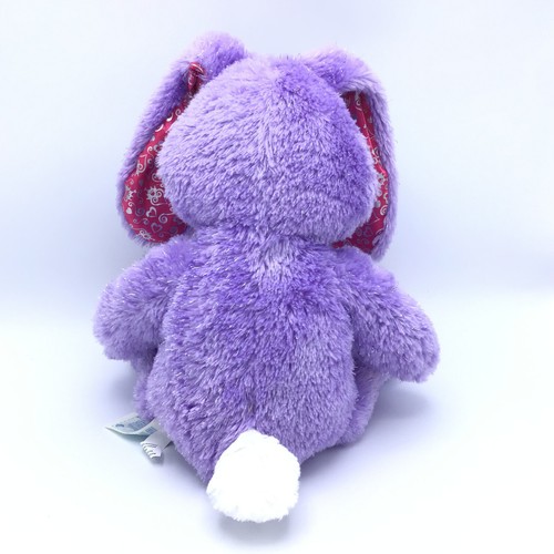 Build A Bear Paw Princess Conejo Púrpura Peluche Relleno Brillante BABW 16" Usado en excelente estado - Imagen 12 de 19