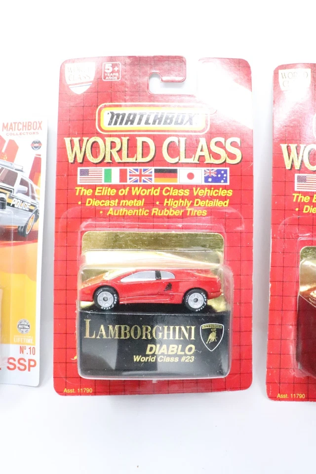 Lot of 3 Matchbox World Class Lamborghini Diablo Nissan 300 ZX Mustang LX SSP - Image 3 of 4