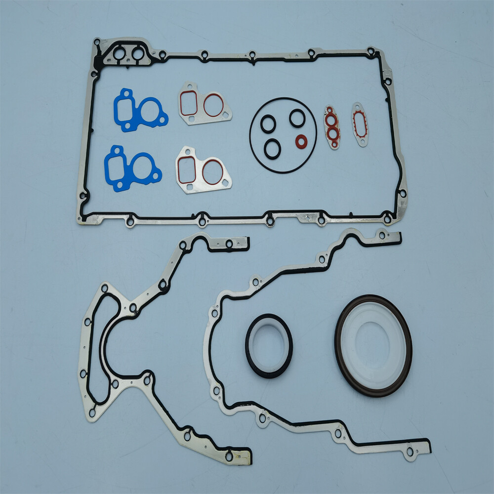 Juego De Juntas Inferiores De Admisión 4.8L 5.3L 6.2L LS3 Para Chevy GMC Y Ford 97-11, Aluminio Plateado