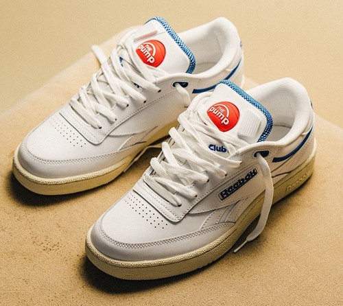 Reebok Club C Pump size 13. GW4793. Michael Chang Tennis Red Blue Chalk - Picture 1 of 5