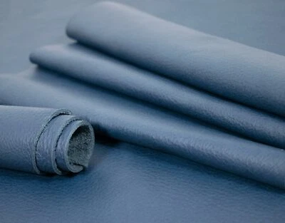 LEDERVERSAND BERLIN Pelle di bufalo Alpi Nappa antica oceano (blu) Natural Look 1,2-1,4 mm pelle per mobili w28