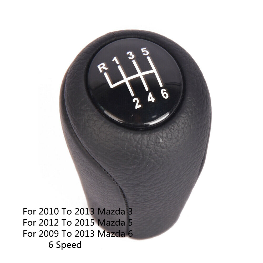 6 Speed Shift Knob Black For Mazda 3 5 6 2009-2015 CC30-46-030C | eBay